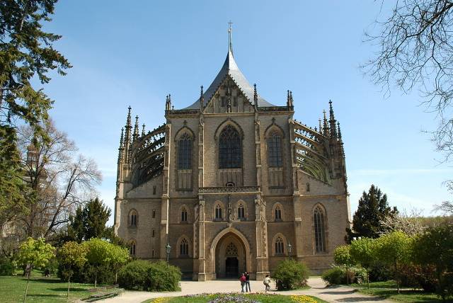 gotický Chrám sv. Barbory v Kutné Hoře